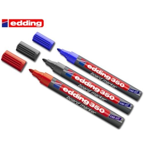 MARCADOR EDDING 350 NEGRO P/PIZARRA ALUMINIO RECARG.