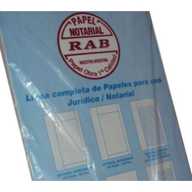 PAPEL NOTARIAL MARGINADO X 100 HOJAS DE 90GR.