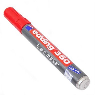 MARCADOR EDDING 350 ROJO P/PIZARRA ALUMINIO RECARG.