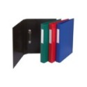 CARPETA A4 PVC 2 ANILLOS ANGOSTA 20MM AZUL/NEGRO/ROJO