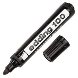 MARCADOR EDDING 100 NEGRO INDELEBLE