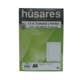 RESMA IVA CPRA/VTA HUSARES Nº 4502 X 100H. NUMER.