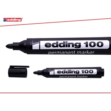 MARCADOR EDDING 100 AZUL  INDELEBLE