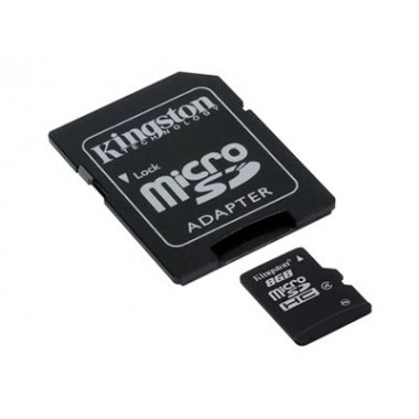 MEMORIA 8GB KINGSTON SDC4 MICRO SD C/ADAPT.