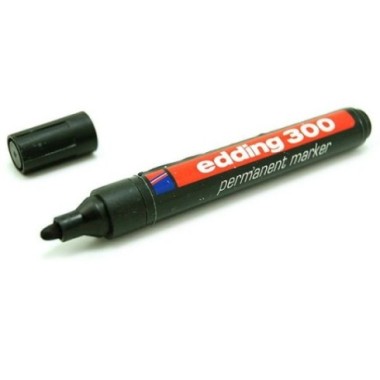 MARCADOR EDDING 300 NEGRO P/REDONDA PERM.