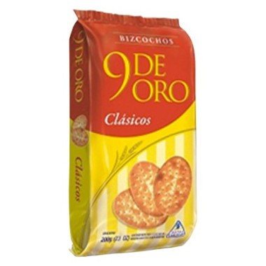 BIZCOCHOS CLASICOS 9 DE ORO 200GR.