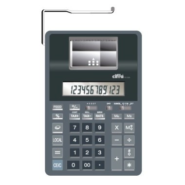 CALC. CIFRA PR-1200 12 DIG. IMPRES. 2 COLORES C/ADP.220V