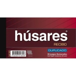 RECIBO HUSARES DUPLICADO 50UND. Nº 1825