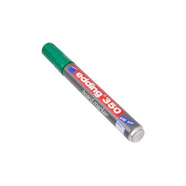 MARCADOR EDDING 350 VERDE P/PIZARRA ALUMINIO RECARG.