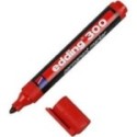 MARCADOR EDDING 300 ROJO PERM. P/RED. RECARGABLE