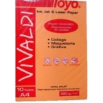 PAPEL VIVALDI TOYO NARANJA A4 120GR. X 10 UND