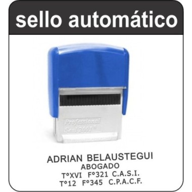 SELLO AUTOMÃTICO 4 LINEAS PERSONALIZADO