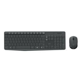 KIT TECLADO Y MOUSE INALAMBRICO LOGITECH MK235 GRIS