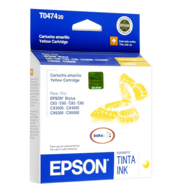 TINTA EPSON T0474 AMARILLO T047420 250PAG.