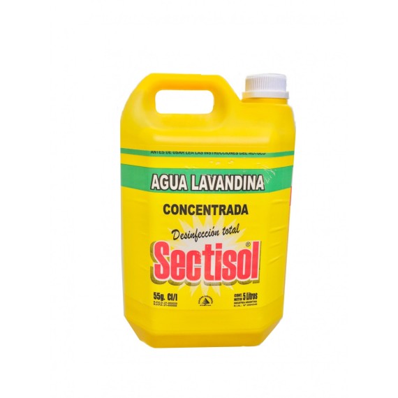 LAVANDINA BIDON 5 LITROS 55 GR/L SECTISOL