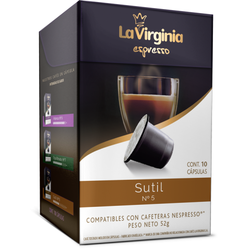 CAPSULAS NESPRESSO LV SUTIL NÂ°5 X 10 UND.