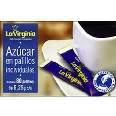 AZUCAR PALILLOS 800 UND X 6.25GR LA VIRGINIA