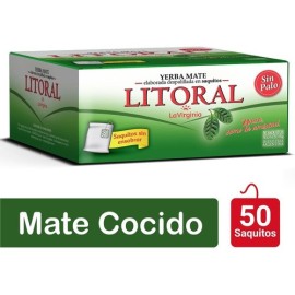 MATE COCIDO LITORAL 50 SAQ. SIN SOBRE X 3GR. C/U