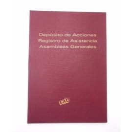 LIBRO DEP. ACCIONES Y REG. ASIST. ASAMBLEAS RAB Nº 2313