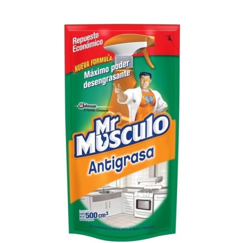 LIMPIADOR ANTIGRASA MR. MUSCULO DOY PACK 500CM3