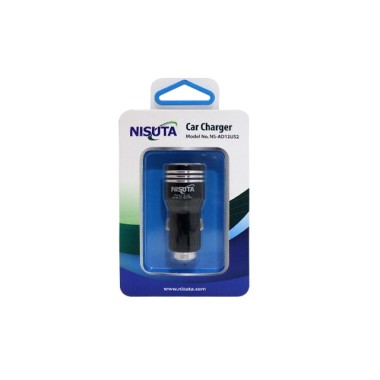 CARGADOR USB P/ AUTO 12V. 3100MAH DOBLE NISUTA