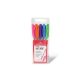 BOLIGRAFO FABER TRILUX SURTIDO X 5 COLORES 032M