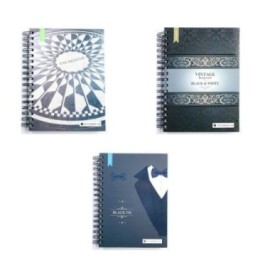 CUADERNO AGENDA T/D 16X21CM CITANOVA 120H RAYADAS