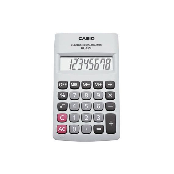 CALCULADORA CASIO HL-815 8 DIG. DE BOLSILLO