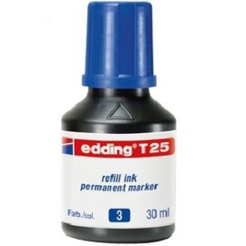 TINTA P/MARCAD. PERMAN. AZUL EDDING T-25 30ML.