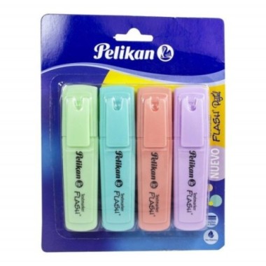 RESALT. PASTEL X 4UND PELIKAN FLASH VER/CEL/ROS/NAR