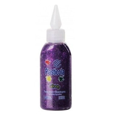 PLASTICOLA GLITTER 38GR COLOR