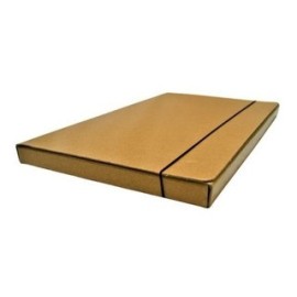 CAJA ARCHIVO PRESSPAN C/ELASTICO 2.5CM MARRON A298