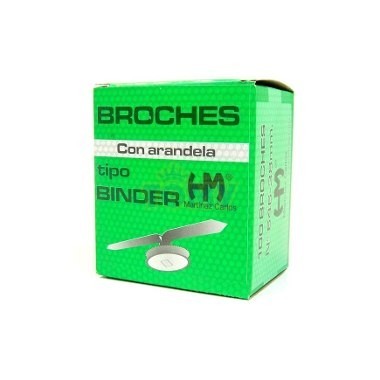 BROCHE BINDER NÂ°645 DE 31MM HM X 100 UND