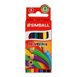 LAPIZ COLOR SIMBALL 6UND. CORTOS MADERA INNOVATION