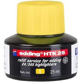 TINTA EDDING P/RESALTADOR HTK25 AMARILLO REFILL