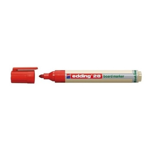 MARCADOR EDDING 28 ROJO P/PIZARRA ECOLINE RECARGABLE