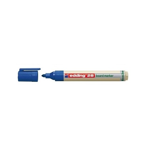 MARCADOR EDDING 28 AZUL P/PIZARRA ECOLINE RECARGABLE