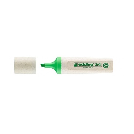 RESALTADOR EDDING 24 VERDE ECOLINE RECARGABLE