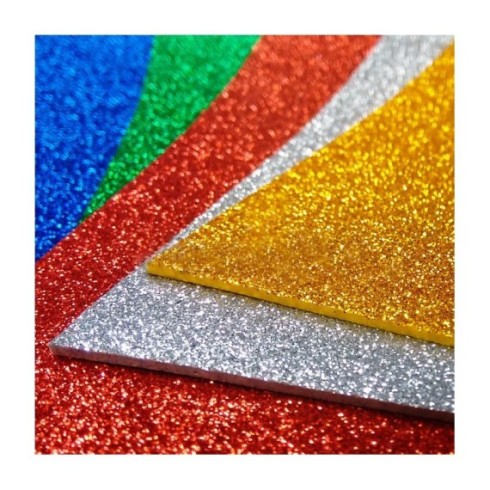 LAMINA GOMA EVA GLITTER 40X60CM SURTIDO