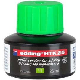 TINTA EDDING P/RESALTADOR HTK25 VERDE REFILL