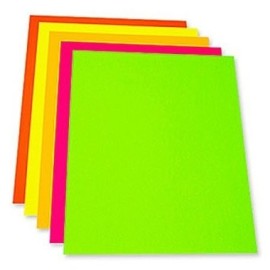 CARTULINA FLUO X 10UND. 64X44CM 120GRS