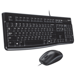 KIT TECLADO Y MOUSE USB LOGITECH MK120 NEGRO