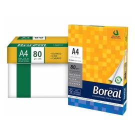 CAJA 10 RESMAS BOREAL A4 80GR.