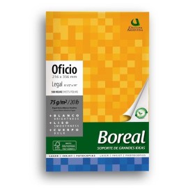 RESMA BOREAL OFICIO 75GR X 500H.