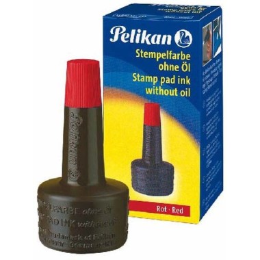 TINTA P/SELLOS PELIKAN 4K ROJO 28CC