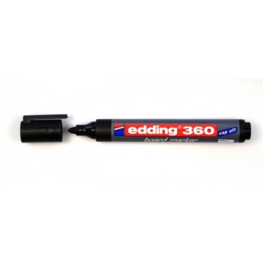 MARCADOR EDDING 360 NEGRO P/PIZARRA RECARG.