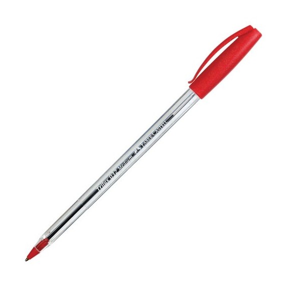 BOLIGRAFO FABER TRILUX ROJO MED. 1MM