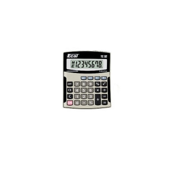 CALCULADORA ECAL 8 DIGITOS BIG DISPLAY TC32