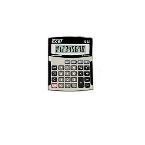 CALCULADORA ECAL 8 DIGITOS BIG DISPLAY TC32