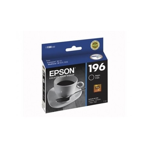 CARTUCHO TINTA EPSON T196 NEGRA 175PAG.